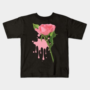 Pink Rose Kids T-Shirt